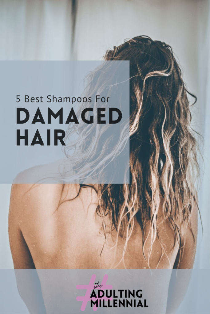 pinterest pin image for best shampoos for damaged hair