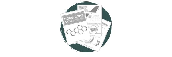 honeycomb shelf project plans for diy woodworking